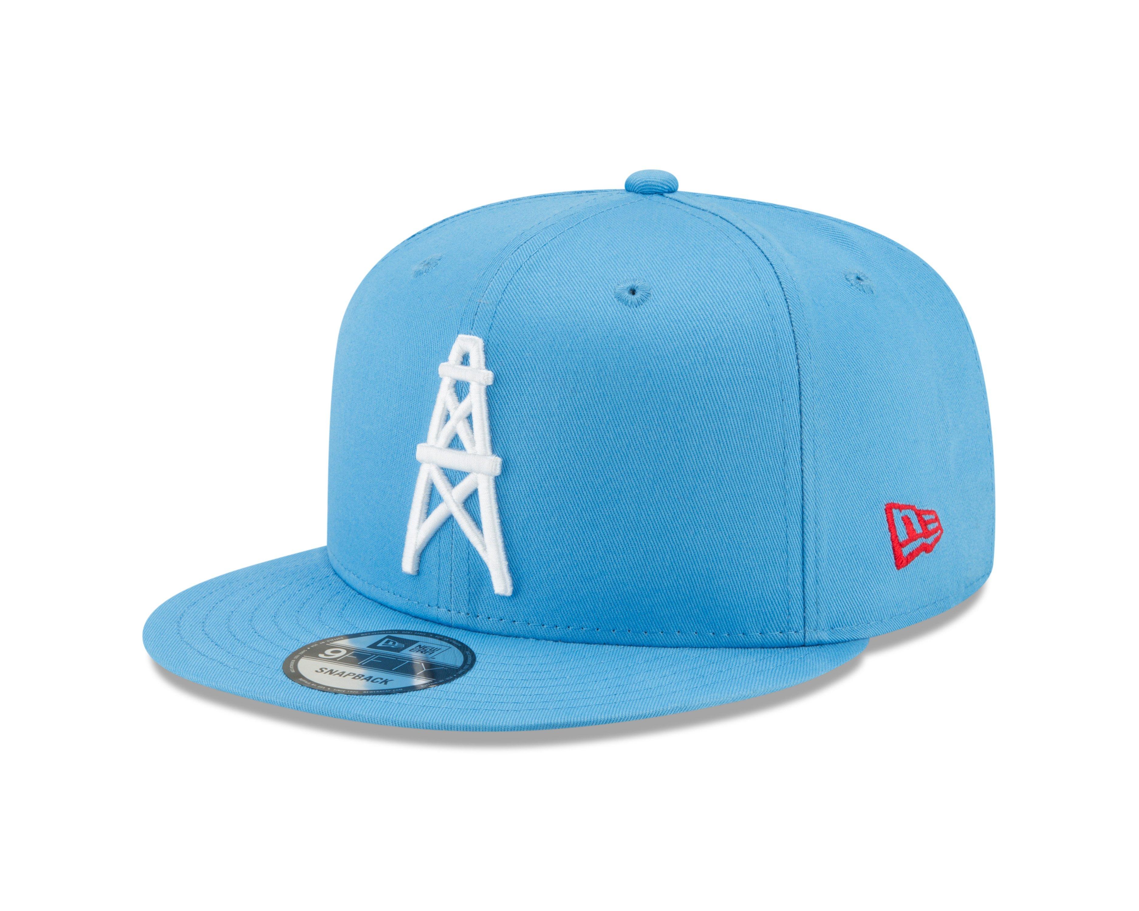 New Era Houston Oilers 9FIFTY Snapback Hat - Light Blue - LT BLUE
